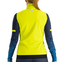 женская разминочная безрукавка Sportful Squadra W vest лимонно-жёлтая